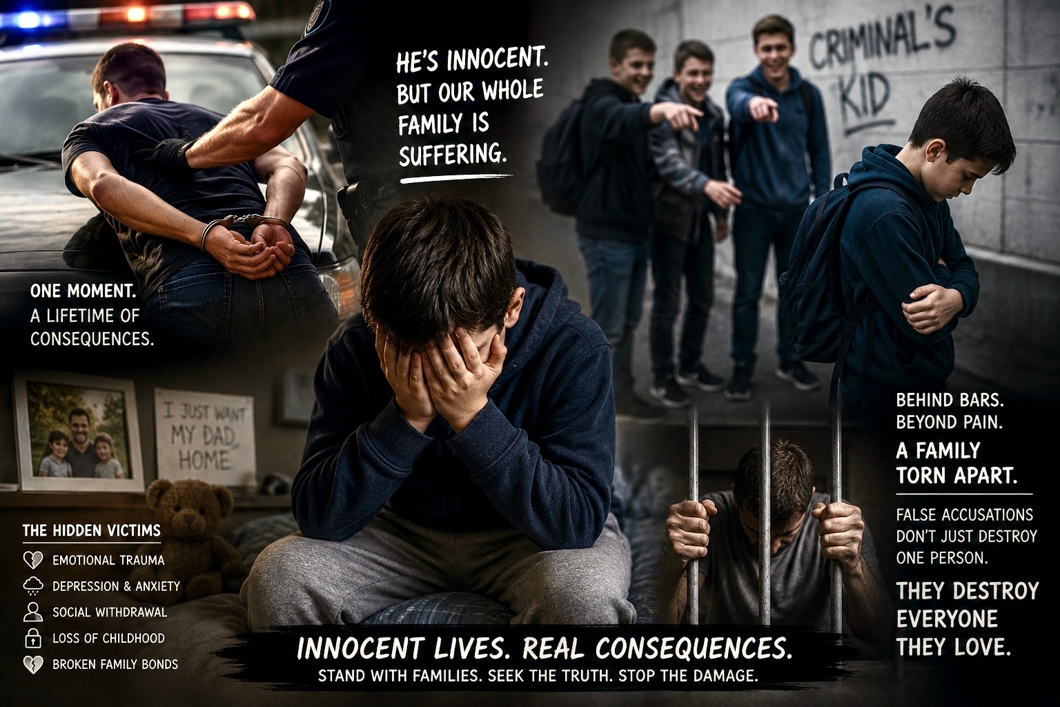 Innocent lives, real consequences — a family torn apart by false accusations